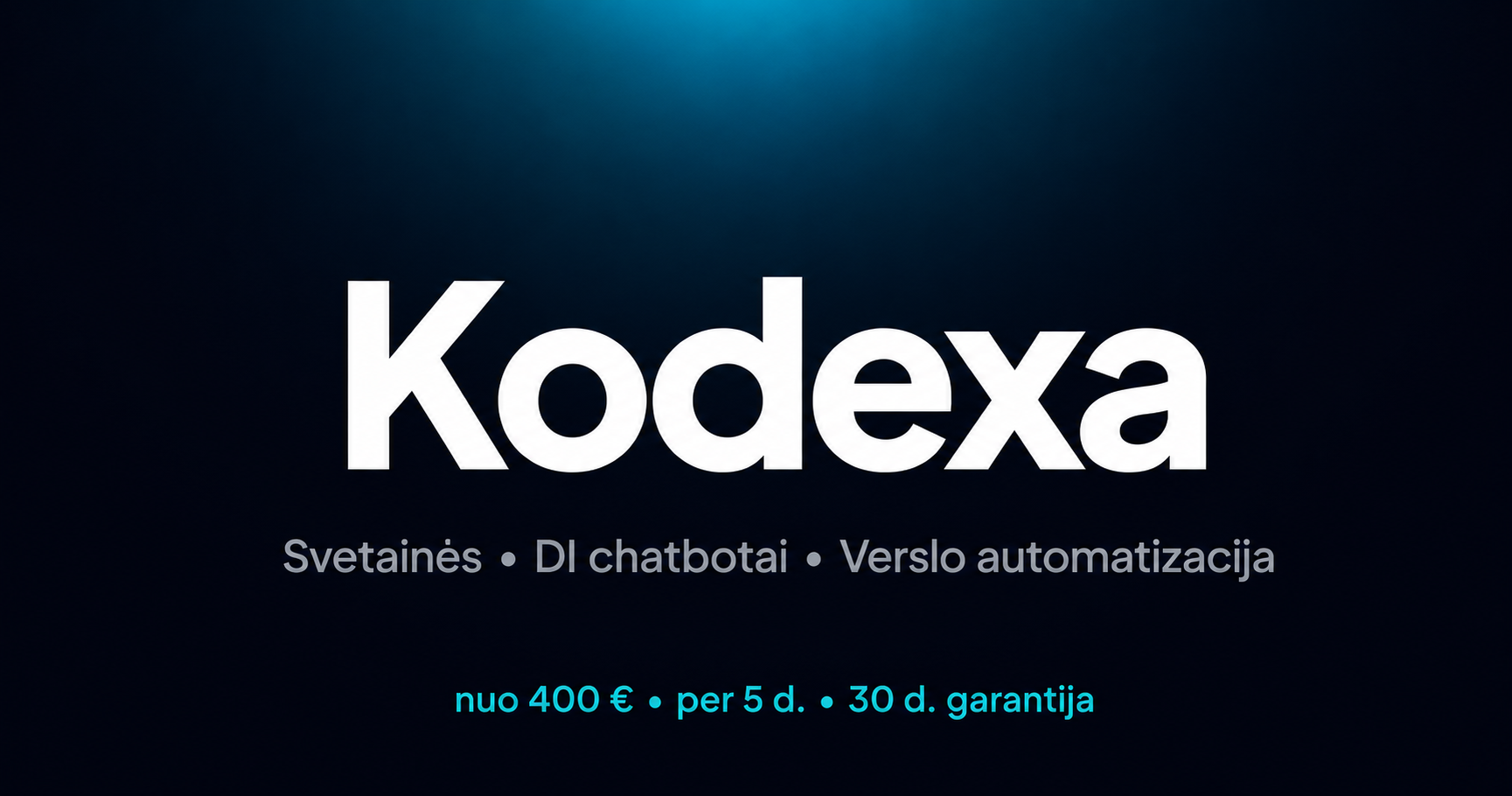 Svetainių kūrimas ir el. parduotuvės nuo 400 € | Kodexa